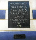 Pamětní deska T. G. Masaryka